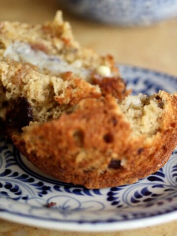 Gluten-free banana bread muffin