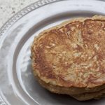 Oatmeal pancakes on a plate