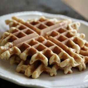 Oat and almond flour waffles