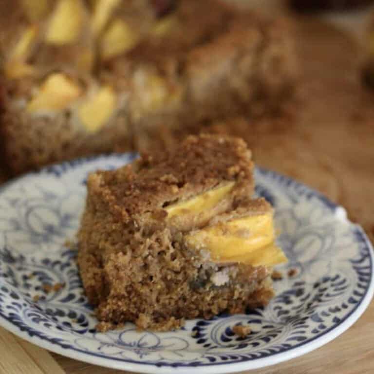 Rustic Gluten Free Peach Cake