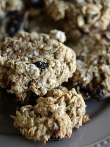 Gluten-free oatmeal cherry cookies.
