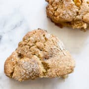 Two gluten free apple scones.