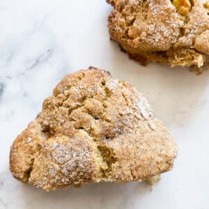 Two gluten free apple scones.