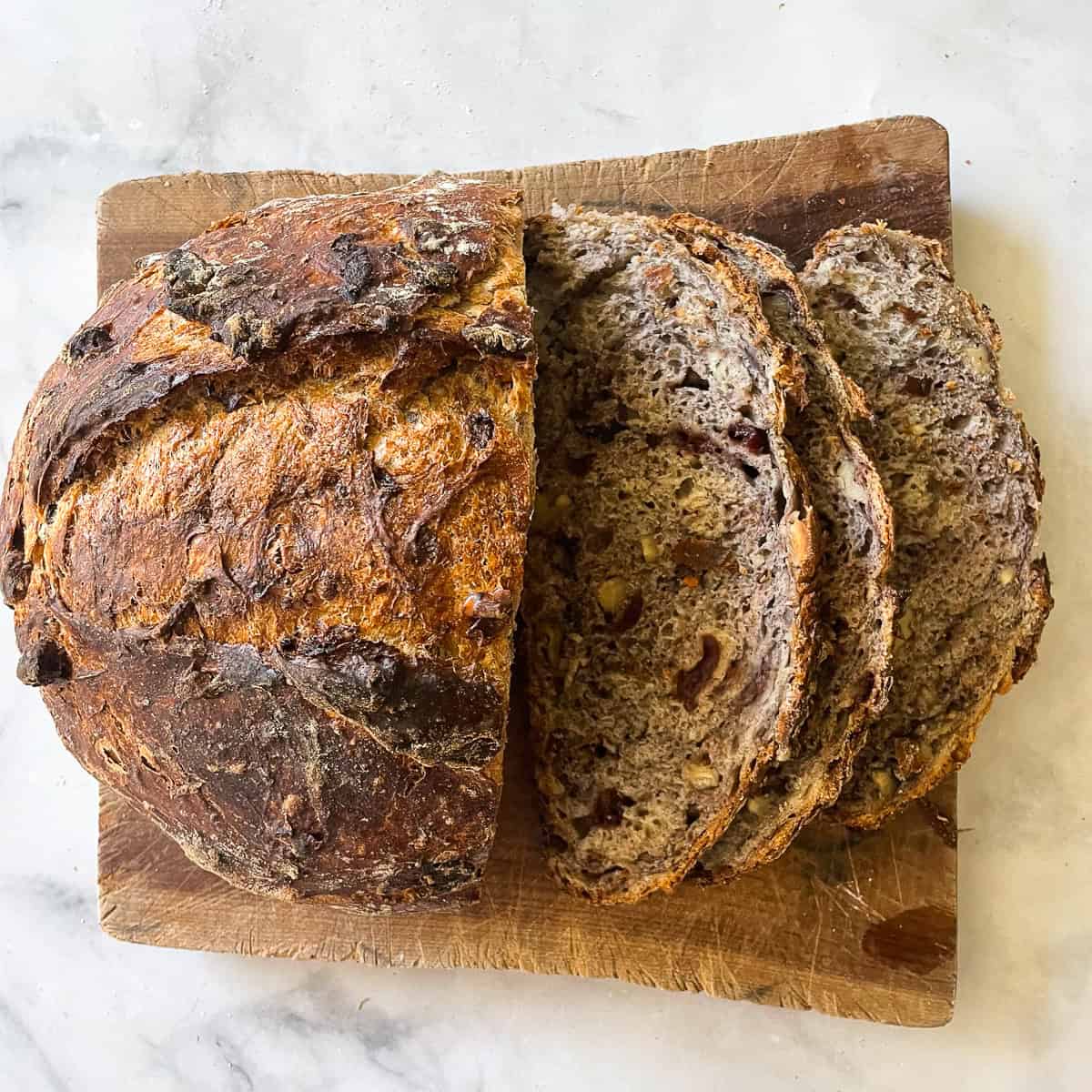 Cranberry Walnut Bread (No-Knead Recipe!) | Cucina Nicolina