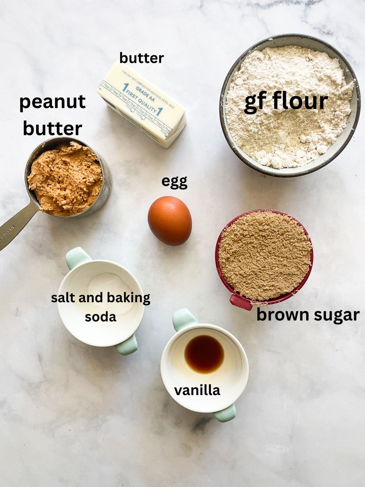 Tender and super peanut buttery gluten-free peanut butter cookies are made in just one bowl! Packed with sweet-salty flavor in every bite.