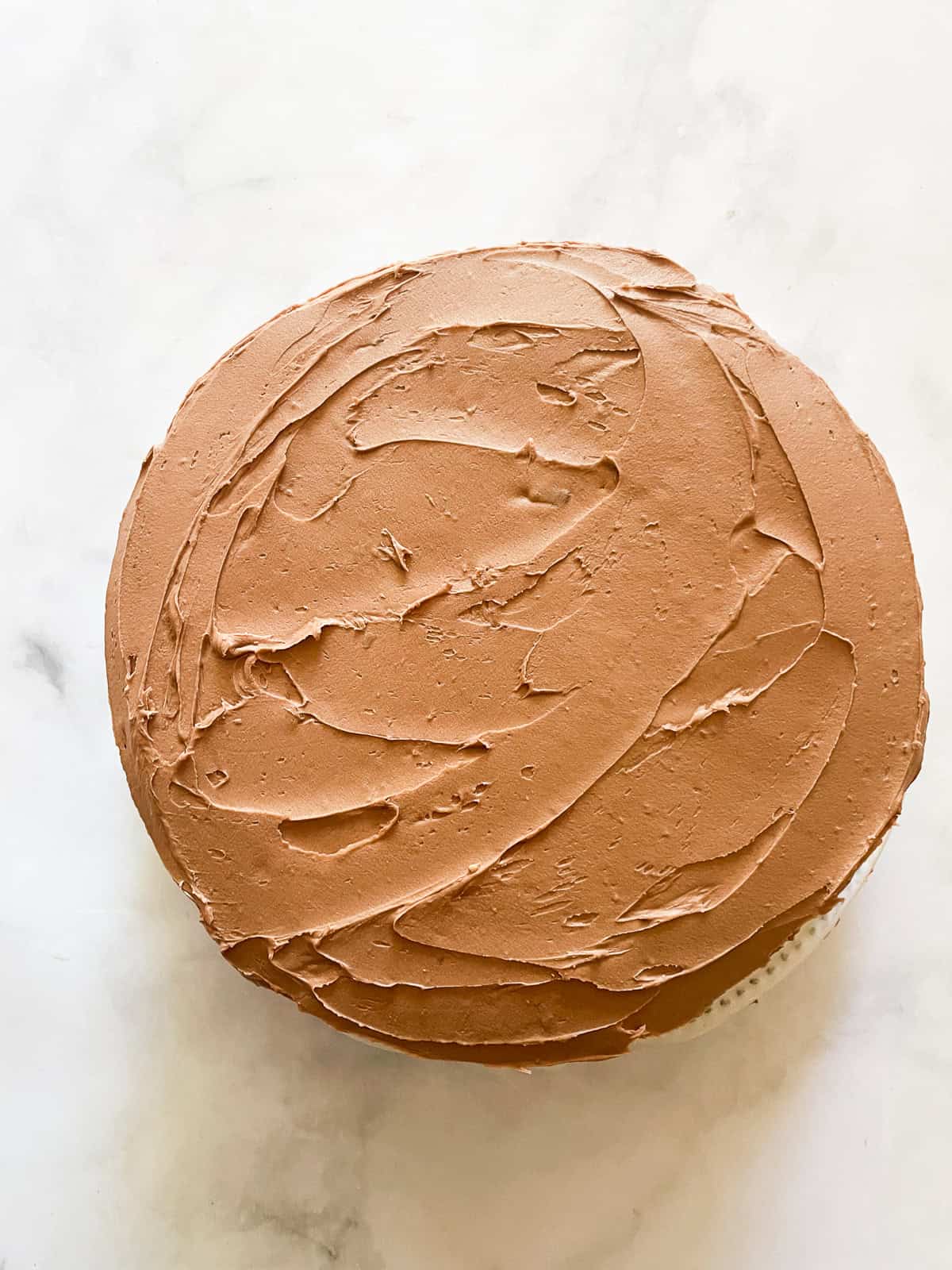 This beautiful gluten-free birthday cake recipe features velvety vanilla cake layers filled and frosted with chocolate buttercream frosting A chocolate frosted gluten-free birthday cake.