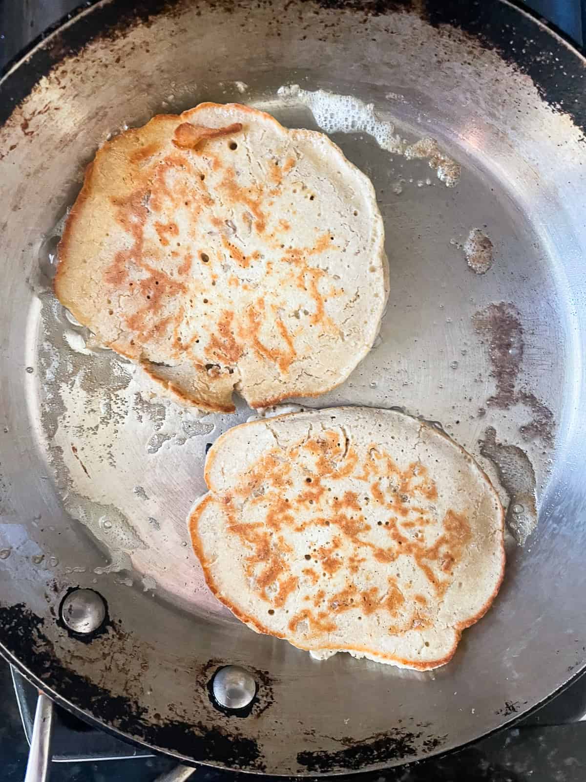 Tender and fluffy oat flour pancakes are made with oat flour for a gorgeous, naturally gluten-free breakfast option. A one-bowl recipe!