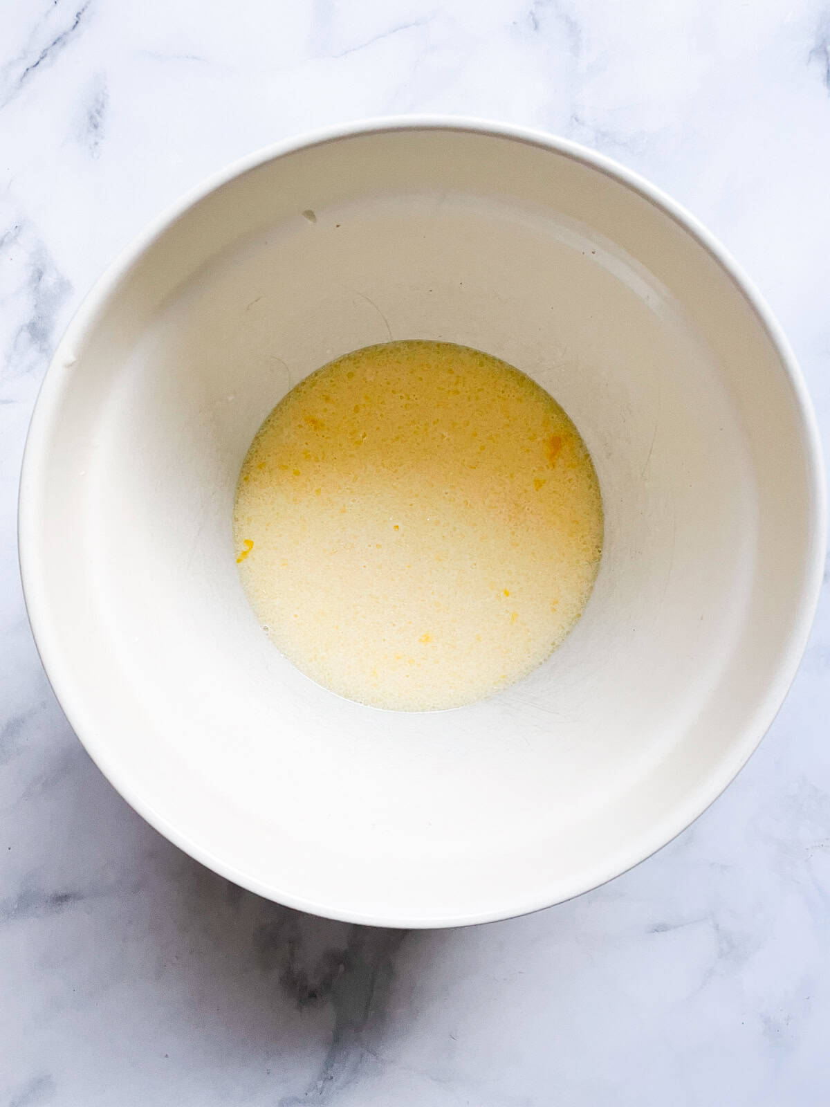 Wet mix for gluten free buttermilk pancakes.