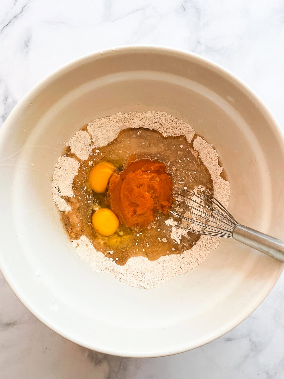 The perfect fall treat, this sweetly spiced and tender gluten free pumpkin coffee cake is topped with a delicious brown sugar streusel.