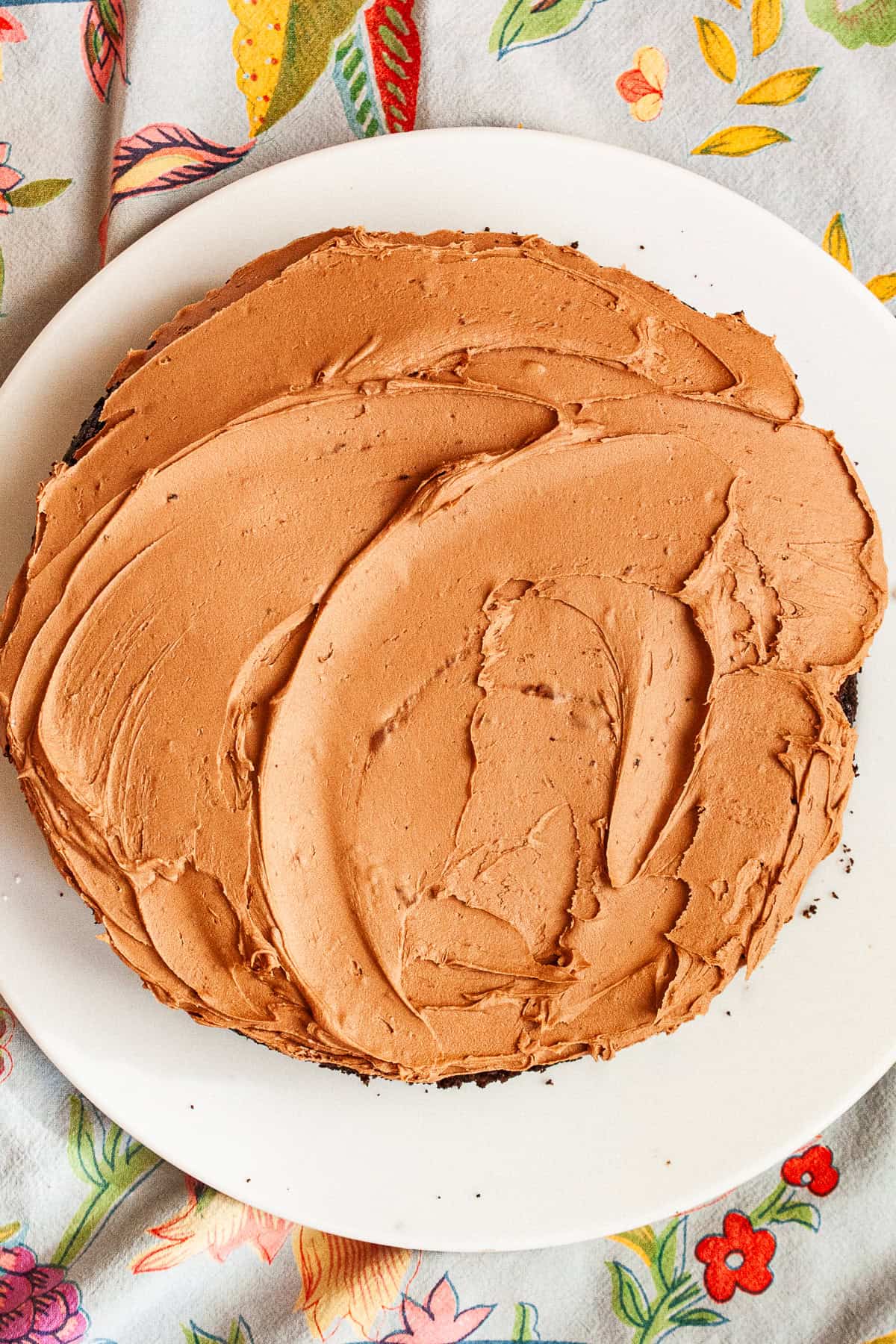 A chocolate frosted best chocolate cake.