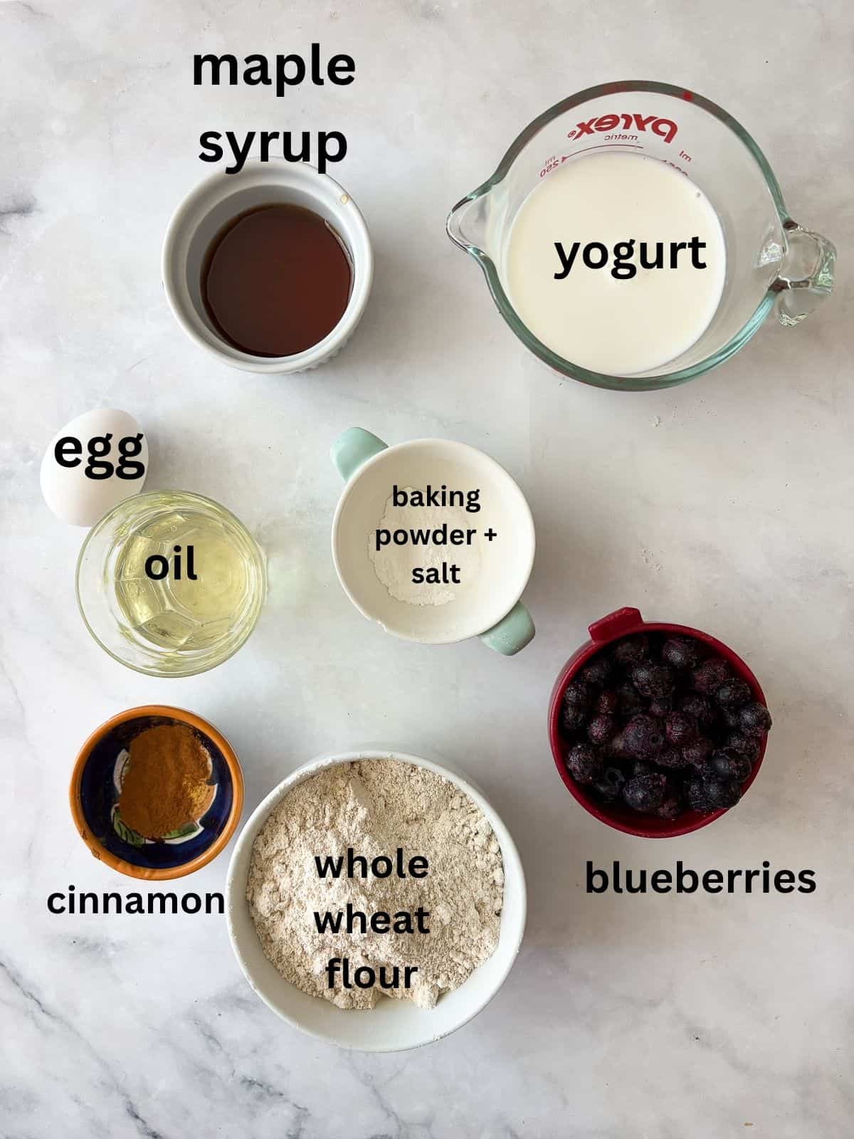 These heart-healthy whole wheat blueberry muffins are a family favorite, made with loads of juicy berries and sweetened with maple syrup.